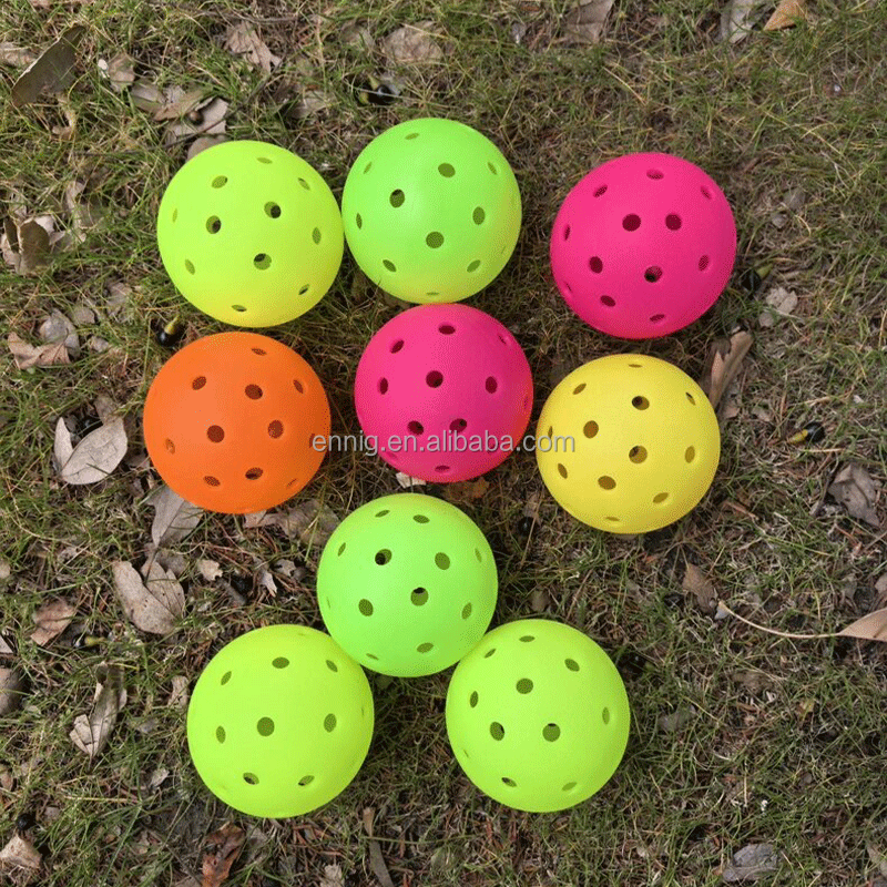 World's First Factory Innovated Mixed Large and Small Holes Pickleball Ball for Children with Durable and Stable Flight Training