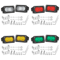 Lumière blanche diffuse 12V, 3 LED Bajaa, diffuseur LED pour voiture, feux de recul LED pour accessoires de voiture, éclairage extérieur LED