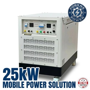 Generador de Gasolina Silencioso de Alto Rendimiento de 25kw para Estación Base de Telecomunicaciones - Product Image 1