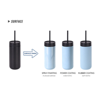 Gobelet réutilisable en acier inoxydable 304 de 450 ml (16 oz) avec couvercle sans BPA pour café, vente en gros et fourniture en vrac