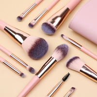 Vander — ensemble de pinceaux de maquillage avec Logo personnalisé, outils professionnels avec poignée en cristal