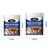 Échantillon Gratuit Peinture Acrylique à Base d'Eau Effet Bois Revêtement Liquide Extérieur Anti-Corrosion Éclaircissant Rénovation pour Portes et Fenêtres