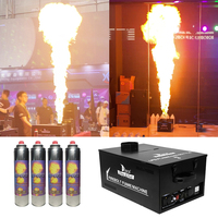 Machine à feu à effet de flamme au propane à gaz de scène disponible 2 ou 4 canettes Dmx LPG Firebolt Thrower pour Party Club Concert Disco