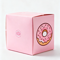 Boîtes d'emballage alimentaire écologiques personnalisées en papier pour beignets, gâteaux, biscuits, pain, en-cas et autres friandises