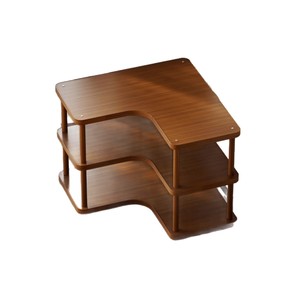 Corner <b>desktop</b> storage rack, multi-layer storage rack for kitchen and household daily necessities, corner office desk storage - Product Image 5