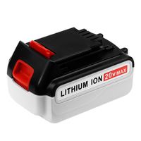 Baterai Kapasitas Tinggi USA Stock 2 PACK B&D LBXR20 20V 8.0Ah Baterai Lithium Ion 20Volt untuk Perkakas Listrik Tanpa Kabel