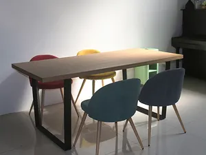 Минималистичный современный деревянный дизайн, дешевая кухонная мебель, большой домашний декор, обеденная комната, скандинавские роскошные деревянные обеденные столы из МДФ