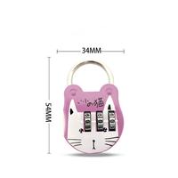 Kawaii mignon chat dessin animé mot de passe locl journal serrure