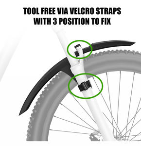 Guardabarros delantero <span class=keywords><strong>y</strong></span> trasero RBRL <span class=keywords><strong>MTB</strong></span>, cubierta completa, guardabarros de bicicleta eléctrica de 3 pulgadas para bicicleta de 26 pulgadas, 27,5 pulgadas, 29 pulgadas - Product Image 2