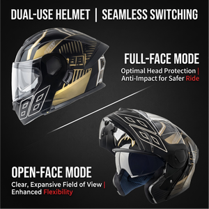 <span class=keywords><strong>Casco</strong></span> Abatible Blanco para Motocicleta, Doble Visera Antivaho, Protección Solar, Transpirable, <span class=keywords><strong>Modular</strong></span>, para Hombre y <span class=keywords><strong>Mujer</strong></span> - Product Image 2