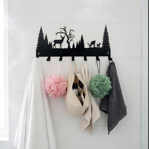 Vente flash : Organisateur <span class=keywords><strong>de</strong></span> vêtements adhésif en métal à 7 crochets, fixation murale sans dommage pour la <span class=keywords><strong>location</strong></span>, la <span class=keywords><strong>cuisine</strong></span>, la salle <span class=keywords><strong>de</strong></span> bain, résistant à la rouille, gain <span class=keywords><strong>de</strong></span> place - Product Image 4