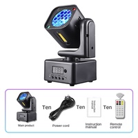 Mini RGBW Sternenmuster-Kopfschüttelnde Bar-Beleuchtung Rotierende Ambiente-Lichtstrahlen Anpassbare Moving-Head-LED-Bühnenbeleuchtung 110-220V