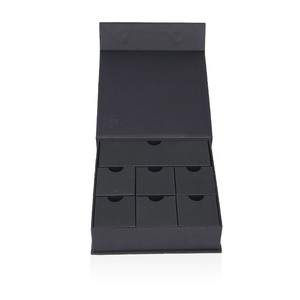 Boîte vide noire de Noël biodégradable personnalisée <span class=keywords><strong>compte</strong></span> à <span class=keywords><strong>rebours</strong></span> 7 <span class=keywords><strong>jours</strong></span> calendrier de l'avent personnalisé - Product Image 2