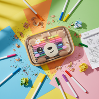 Trousse à crayons transparente 3D 2D en EVA grande capacité pour enfants garçons filles, mignonne, avec fermeture éclair, vente en gros pour cadeaux scolaires