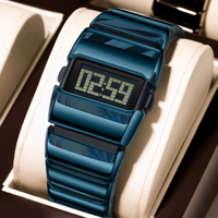 Montre-bracelet numérique pour homme Poedagar E126, marque de mode, bracelet en acier inoxydable, étanche, montres-bracelets de luxe pour homme, Reloj Hombre