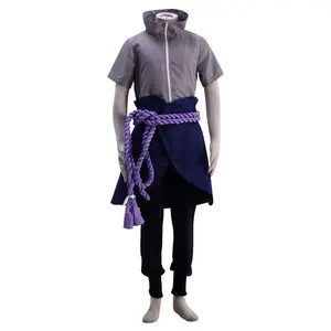 Best Sell Akatsuki Costumes Halloween Clothes Anime Cosplay Costume NARU TO Sasuke Cosplay Costume