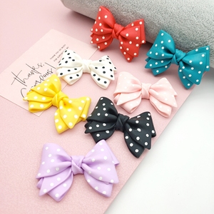 51181 新しい大型50 * 38mmアクリル水玉模様の弓型ストレートホールビーズDIY樹脂アクセサリー携帯電話チェーン通しビーズペン - Product Image 2