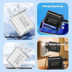 อะแดปเตอร์ชาร์จเร็ว 20W 3USB QC3.0 สำหรับแล็ปท็อปและกล้อง  ปลั๊กแบบยุโรป/อเมริกา/อังกฤษ - Product Image 2