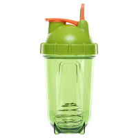 Bouteille shaker protéinée dégradée 500 ml, légère, style revêtu, à boire directement, avec boule mélangeuse – Meilleure vente