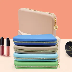 Bolsa de maquillaje de viaje con impresión personalizada BSCI, bolsa de belleza, bolsas de cosméticos de silicona, organizador, neceser