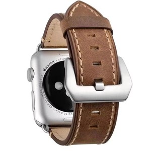 <span class=keywords><strong>Bracelet</strong></span> vintage fait main en <span class=keywords><strong>cuir</strong></span> Crazy Horse pour <span class=keywords><strong>Apple</strong></span> <span class=keywords><strong>Watch</strong></span> 44mm 40mm 42mm 38mm pour Iwatch <span class=keywords><strong>8</strong></span>, bracelets de montre en <span class=keywords><strong>cuir</strong></span> classiques - Product Image 3