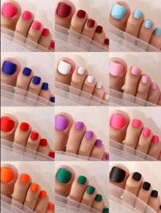 288 <span class=keywords><strong>Uñas</strong></span> Postizas Coloridas, <span class=keywords><strong>Uñas</strong></span> Postizas Cortas Cuadradas de Color Sólido, <span class=keywords><strong>Uñas</strong></span> Postizas Brillantes y Removibles - Product Image 5