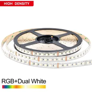 DC 24V 5050发光二极管类型96leds/m高品质RGB + CCT 5合1 SMD发光二极管灯带，用于室内室外防水装饰