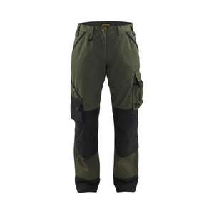 BLAKLADER - 715418354699C34 Pantalones de jardín para mujer Verde militar/Negro-PANTALÓN DE TRABAJO EAN 7330509280263 PANTALONES DE TRABAJO CARGO - Product Image 1