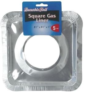 6 "rivestimento del bruciatore cucina a <span class=keywords><strong>Gas</strong></span> coperchio del fornello usa e getta per uso domestico riutilizzabile foglio di alluminio pulito - Product Image 1