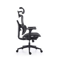 Chaise de bureau de direction de haute qualité 2025 avec dossier ergonomique en maille 3D, accoudoirs et repose-pieds doubles, fonction pivotante - Certifiée BIFMA