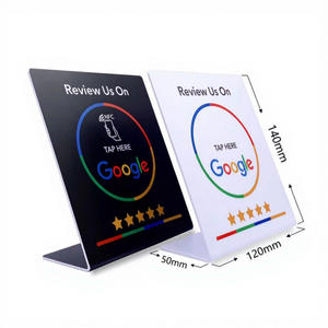 Tarjeta NFC Original para Reseñas de Google con Chip 215, Letrero para Restaurante, Código de Acceso en PVC - Product Image 4
