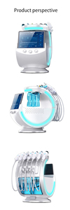 Nueva Máquina de Belleza Inteligente 7 en 1 con Hidrodermoabrasión, Oxígeno y Punta de Diamante, Color Azul Hielo, para Limpieza y Rejuvenecimiento de la Piel - Product Image 2