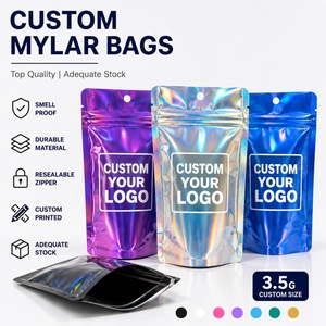 Bolsas de Mylar para Dulces de Goma con Colores Personalizables, Tamaños 3.5g, 7g, 14g, 28g, Impresión Personalizada, Bolsas Doypack, Amplio Stock - Product Image 1