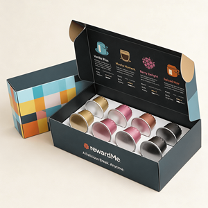 Coffee Beans Branded Shipping Packaging Corrugated Mailer <b>Box</b> E Flute Self Lock Mailer Custom Packaging - Product Image 2