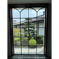 Puertas y Ventanas Plegables de Diseño Arqueado Francés, Personalizadas para Exteriores, Modernas, Resistentes al Viento, Ventanas Panorámicas de Aluminio