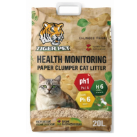 Litière pour chat naturelle et sûre pour la surveillance de la santé, litière en papier à agglomération rapide pour la détection précise du pH de l'urine