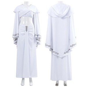 <span class=keywords><strong>Halloween</strong></span> carnaval fête déguisement jeu de rôle film espace bataille Padme Amidala femmes <span class=keywords><strong>robe</strong></span> blanche DISN-006 - Product Image 1