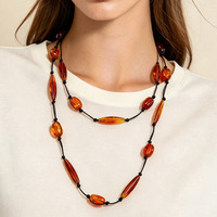 Kalung Choker Liontin Cabang Karang Merah OEM/ODM Perhiasan Fashion, Kalung Kerah Logam Emas, Kalung Kerah Wanita, Kalung Merah