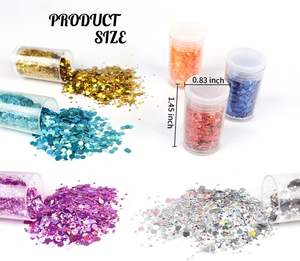 Brillo Hexagonal Extra Grueso Holográfico de 3 mm en Varios Colores para Manualidades, Arte de <span class=keywords><strong>Uñas</strong></span> - Product Image 3
