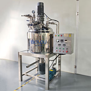Tanque de mezcla 100 litros 500 litros tapa fija mezclador emulsionante al vacío para la fabricación de champú en crema cosmética - Product Image 3