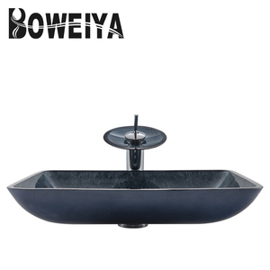 Lavabo en verre peint à la main, faible prix, <span class=keywords><strong>vasque</strong></span> pour salle de bains, Design - Product Image 3