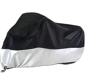 Motorcycle Covers Outdoor Waterproof Motorbike Covers with Lock-Holes & Storage Bag Fits up to 96.5" Motorcycles 190T