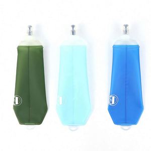 500Ml Custom Bpa Free Tpu Soft Flask <b>Collapsible</b> Outdoor Sport <b>Water</b> <b>Bottles</b> With Hangable Hook Holes - Product Image 5