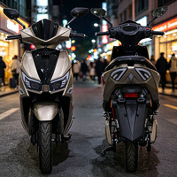 Moto électrique CKD SKD 12 pouces à 2 roues, moto de course rapide, 1100/1300W, vitesse 60 km/h, scooter électrique pour adultes avec siège