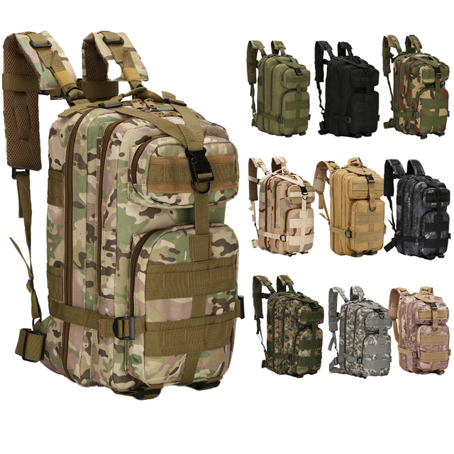 Outdoor Rucksack 30L Tactical Mountaineering Waterproof Backpack Sports Camping Hiking Fishing Trekking Hunting Bags