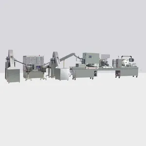 Automatic disposable syringe making and filling machine production line