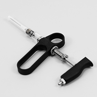 Seringue vétérinaire automatique continue en plastique de 2 ml, injecteur, diagnostic et injection, usage médical pour animaux de compagnie