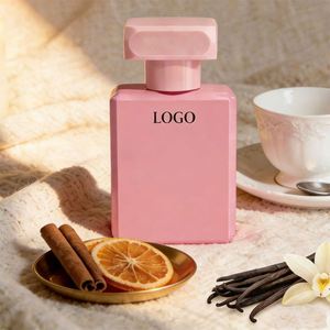 30ml 50ml 100ml <b>Empty</b> Cute Fancy square Shiny White pink Glass <b>Bottle</b> for Perfume with <b>Spray</b> - Product Image 2