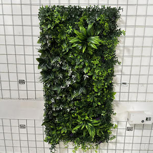 Paneles de <span class=keywords><strong>valla</strong></span> de pared verde vertical para exteriores, panel de boj artificial, follaje, seto de hierba, planta duradera, planta de arte de pared Artificial - Product Image 3