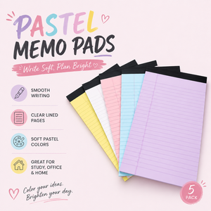 Diari a <span class=keywords><strong>Fogli</strong></span> Staccabili in 6 Colori, 50 <span class=keywords><strong>Fogli</strong></span>, Rilegatura Termica, Copertina Rigida, Colori Pastello Tenui, Scrittura Fluida, per Scuola, Ufficio, Studio - Product Image 1